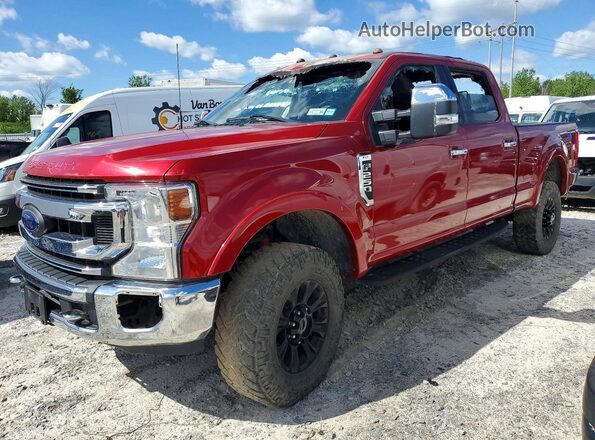 1FT7W2BN1MED77575 2021 FORD F250 Red Przód lewy