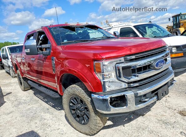 1FT7W2BN1MED77575 2021 FORD F250 Red Przód prawy