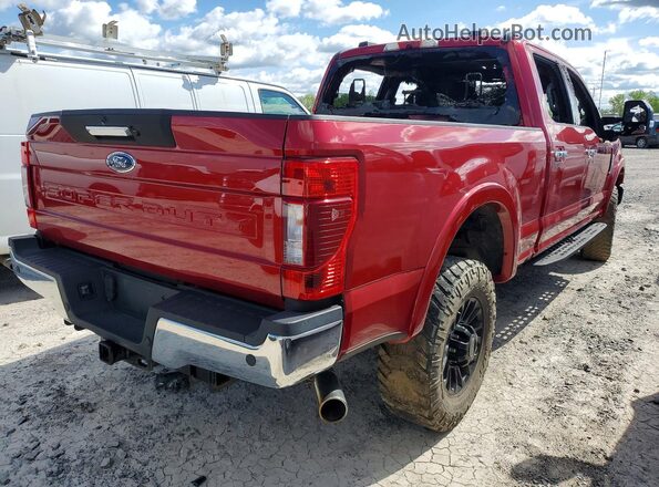 1FT7W2BN1MED77575 2021 FORD F250 Red Tył prawy
