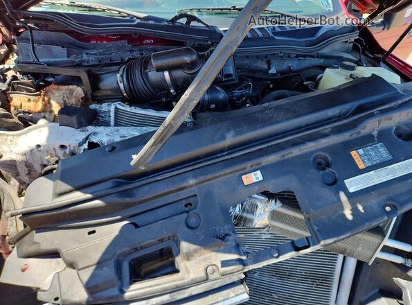 1FT7W2BNXMEE05552 2021 FORD F250 Red Widok wnętrza z tyłu