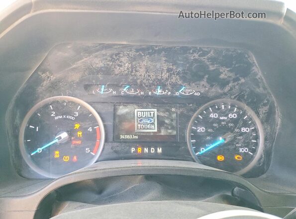 1FT7W2BT0LED35461 2020 FORD F250 White Widok zestawu wskaźników