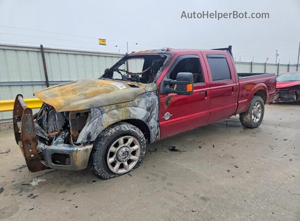1FT7W2BT1GEC56483 2016 FORD F250 Темно-бордовый Передняя левая четверть