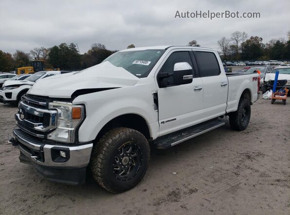 1FT7W2BT1LED50373 2020 FORD F250 White წინა მარცხენა ხედი სამი მეოთხედიდან