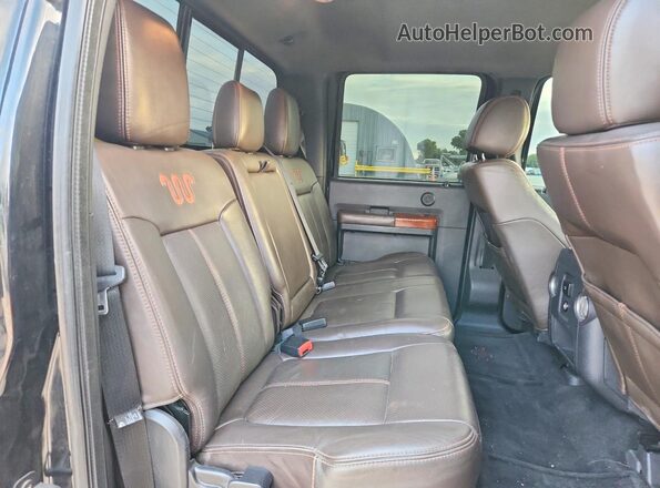 1FT7W2BT3GED23181 2016 FORD F250 Black Vista de los asientos traseros