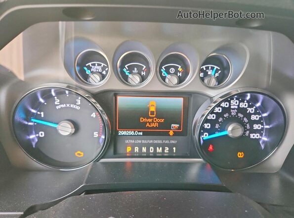 1FT7W2BT3GED23181 2016 FORD F250 Black Vista del cuadro de instrumentos