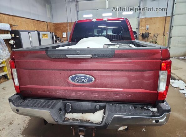 1FT7W2BT3HED06589 2017 FORD F Red Vista trasera