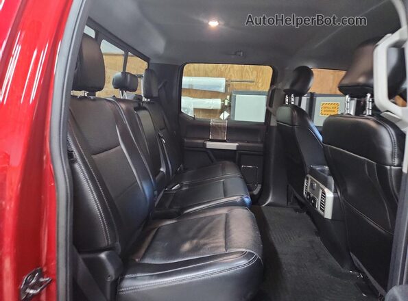 1FT7W2BT3HED06589 2017 FORD F Red Vista de los asientos traseros