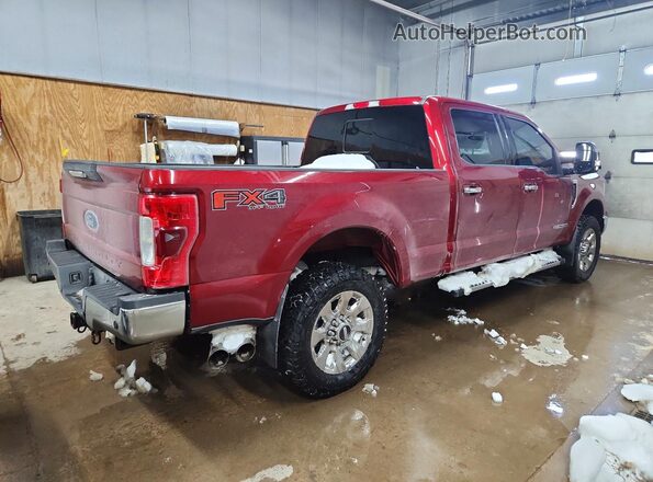 1FT7W2BT3HED06589 2017 FORD F Red Trasero derecho