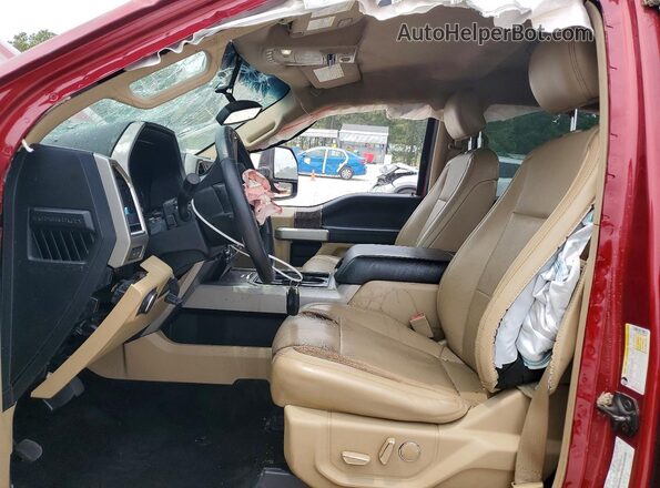 1FT7W2BT4JEC06264 2018 FORD F250 Red Вид салону спереду