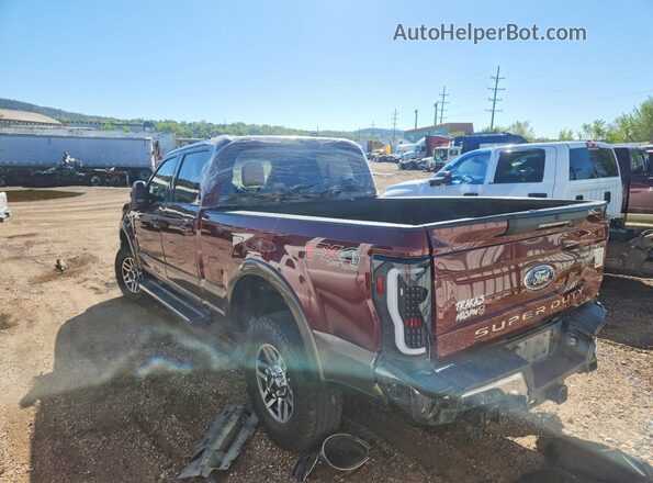 1FT7W2BT5HED26343 2017 FORD F250 Maroon უკანა მარჯვენა