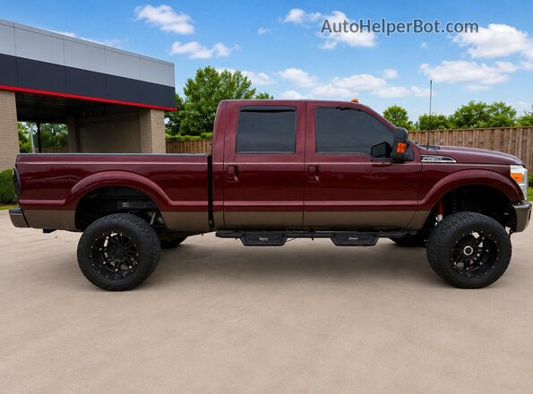 1FT7W2BT6GEB02576 2016 FORD F250 Бордовый Вид задней части салона