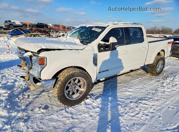 1FT7W2BT7LED81580 2020 FORD F250 White Առջևի ձախ երեք քառորդ տեսարան