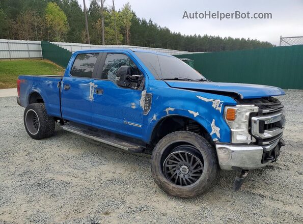 1FT7W2BT7LEE93120 2020 FORD F250 Синий Передняя правая четверть