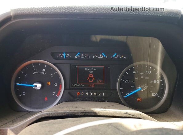 1FT7X2B65HEC15539 2017 FORD F250 Белый Вид щитка приборов