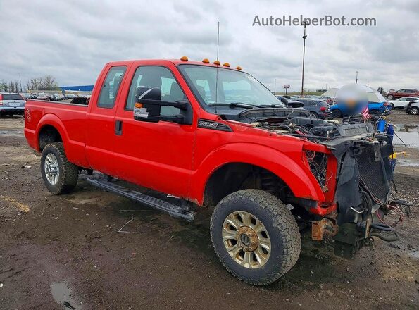1FT7X2B68GEB30158 2016 FORD F250 Красный Передняя правая четверть