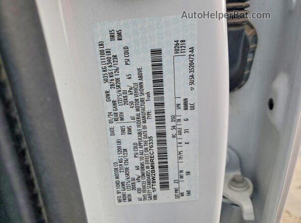 1FT8W2BM9REC76335 2024 FORD F250 Белый Вид подкапотного пространства