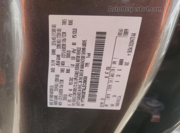 1FT8W3BT6LEC09650 2020 FORD F350 Brown Widok komory silnika