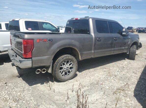 1FT8W3BT6LEC09650 2020 FORD F350 Brown Tył prawy