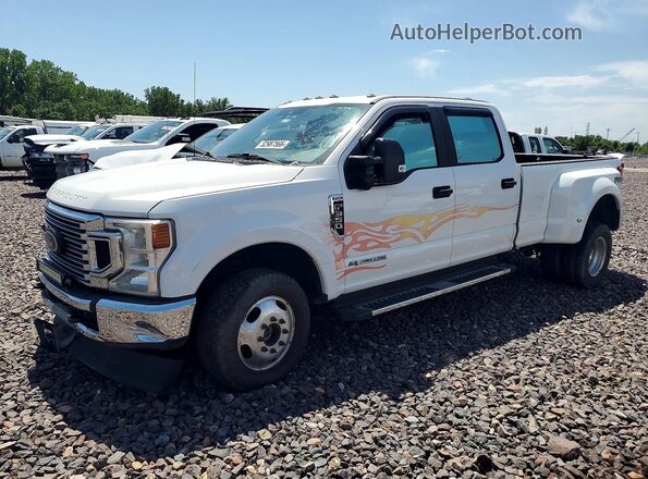 1FT8W3DT4LEC18182 2020 FORD F350 Белый Передняя левая четверть