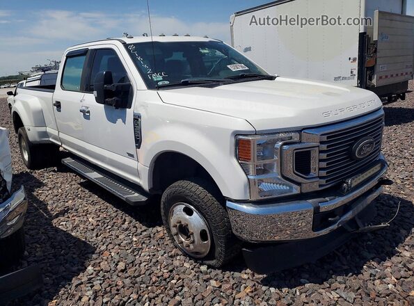 1FT8W3DT4LEC18182 2020 FORD F350 Белый Передняя правая четверть