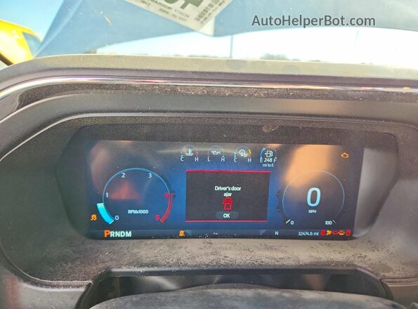 1FT8W4DM2SED13000 2025 FORD F450 Серый Вид щитка приборов