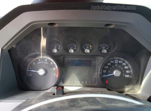 1FTBF2A69GED09808 2016 FORD F250 White Widok zestawu wskaźników