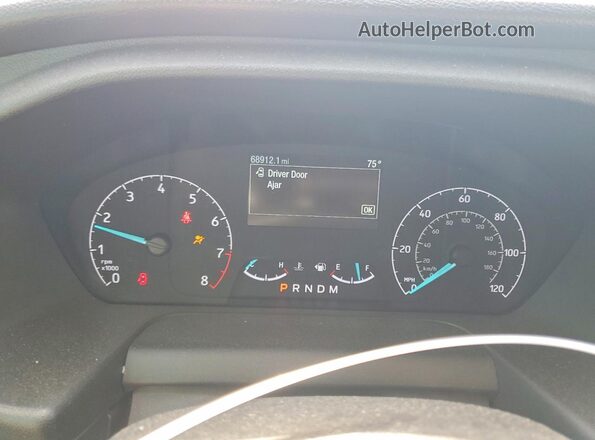 1FTBR2C83PKB37895 2023 FORD TRANSIT White Սարքավորումների վահանակի տեսք