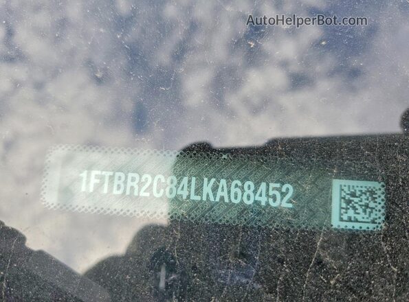 1FTBR2C84LKA68452 2020 FORD TRANSIT White Widok naklejki z numerem VIN