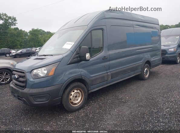 1FTBR3X80LKB04069 2020 FORD TRANSIT-250 Синий Передняя левая четверть