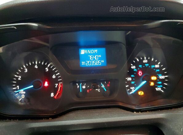 1FTBW2CM2JKB30983 2018 FORD TRANSIT Белый Вид щитка приборов