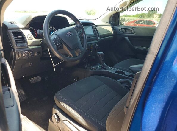1FTER1FH3KLB00898 2019 FORD RANGER Blue Вид панелі приладів