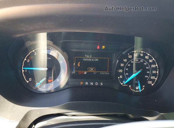 1FTER1FH3KLB00898 2019 FORD RANGER Blue Вид щитка приладів