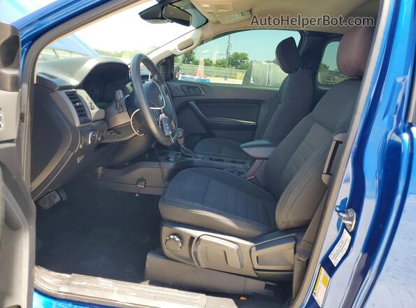 1FTER1FH3KLB00898 2019 FORD RANGER Blue Вид салону спереду