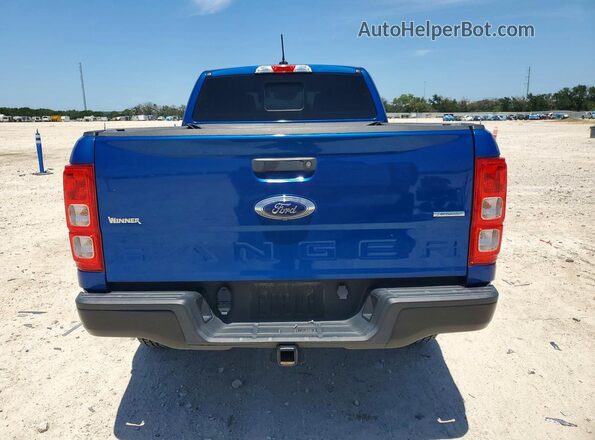 1FTER1FH3KLB00898 2019 FORD RANGER Blue Вид ззаду