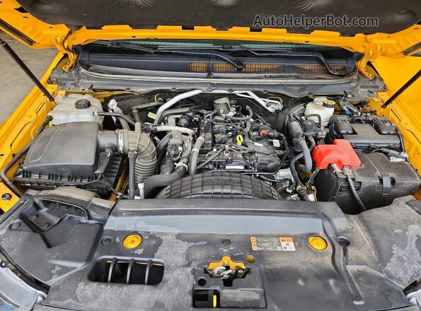 1FTER4FH1MLD48670 2021 FORD RANGER Yellow Widok wnętrza z tyłu