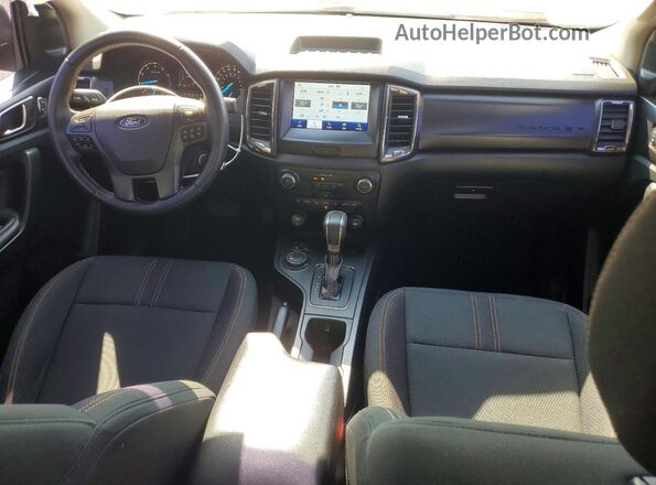 1FTER4FH3NLD06390 2022 FORD RANG Черный Вид панели приборов