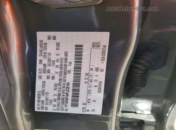 1FTER4FH6PLE28194 2023 FORD RANGER Gray Vista del compartimento del motor