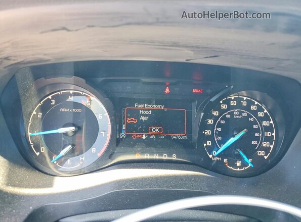 1FTER4FH7MLD46485 2021 FORD RANGER Black Instrument cluster view