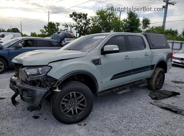 1FTER4FHXMLD66908 2021 FORD RANGER Gray Vista tres cuartos delantera izquierda