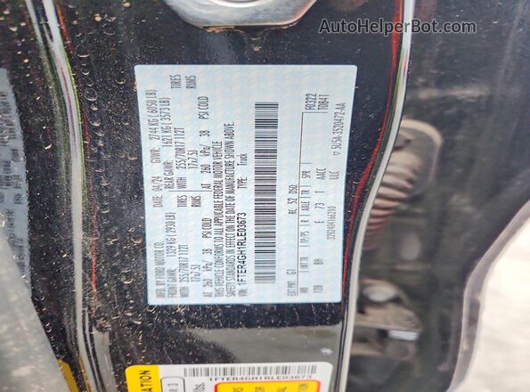 1FTER4GH1RLE03673 2024 FORD RANGER Черный Вид подкапотного пространства