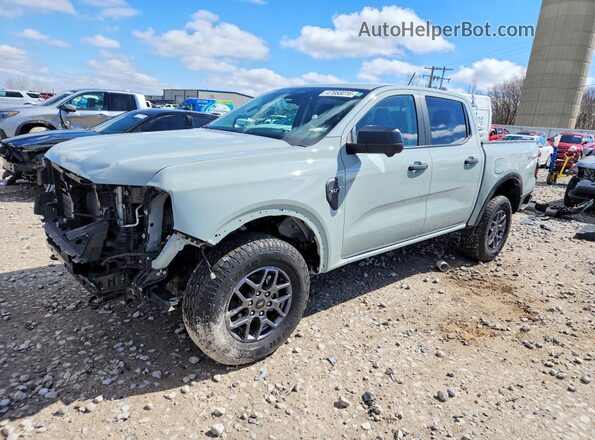 1FTER4HH0RLE64575 2024 FORD RANGER Gray Առջևի ձախ երեք քառորդ տեսարան