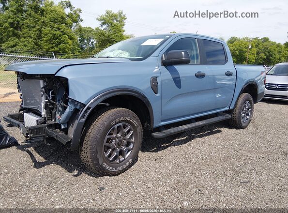 1FTER4HH2RLE75190 2024 FORD RANG Blue Առջևի ձախ երեք քառորդ տեսարան