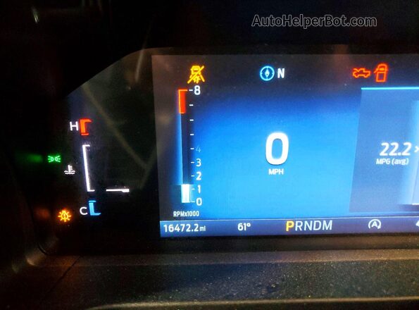 1FTER4HH4SLE29561 2025 FORD RANGER Blue Vista del cuadro de instrumentos