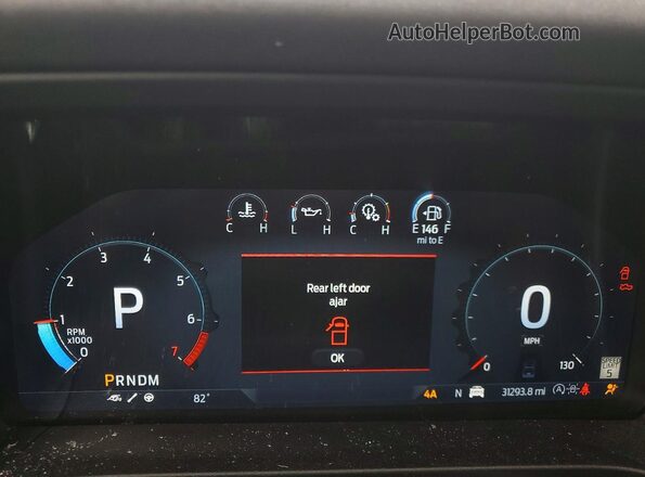 1FTER4LR4RLE63980 2024 FORD RANGER Зеленый Вид щитка приборов