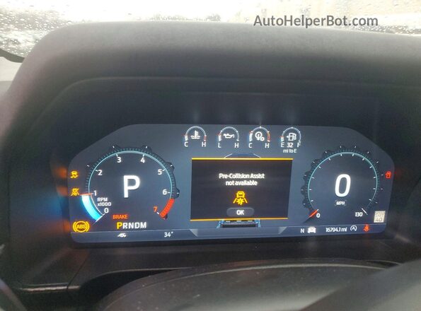 1FTER4LR9RLE12507 2024 FORD RANGER Gray Widok zestawu wskaźników