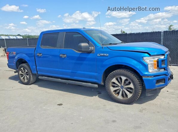 1FTEW1C40KFC78857 2019 FORD F150 Синий Передняя правая четверть