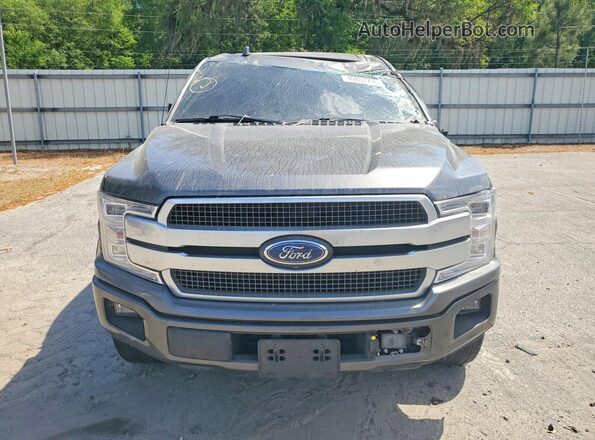 1FTEW1C49LFC51657 2020 FORD F150 Gray Widok z przodu