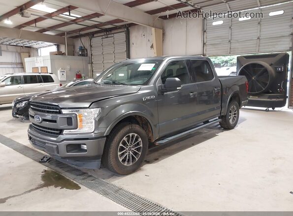 1FTEW1C50JFE73431 2018 FORD F150 Серый Передняя левая четверть