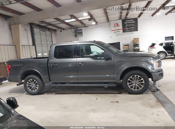 1FTEW1C50JFE73431 2018 FORD F150 Серый Вид задней части салона