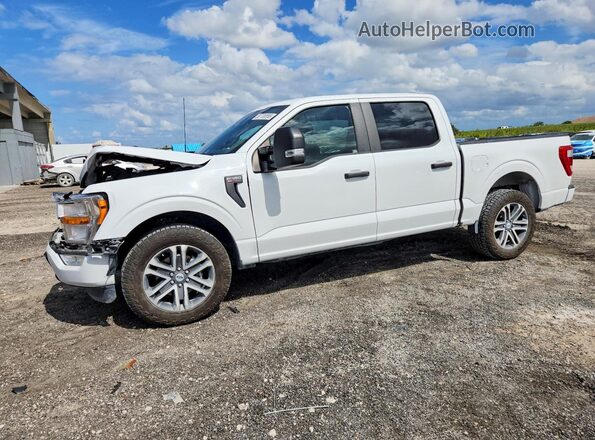 1FTEW1C53NFC38141 2022 FORD F150 White Vista tres cuartos delantera izquierda